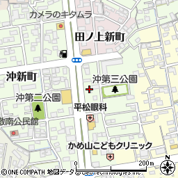 富永薬局　沖新町店周辺の地図