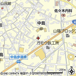 岡山県倉敷市中島723周辺の地図