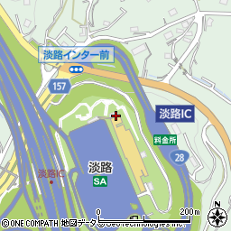 淡路サービスエリアザ・丼下り線店周辺の地図