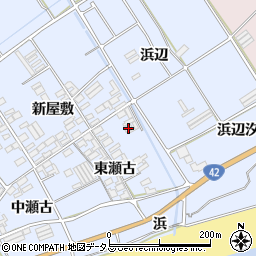 愛知県田原市日出町東瀬古794周辺の地図