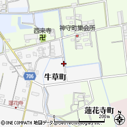 三重県松阪市牛草町周辺の地図