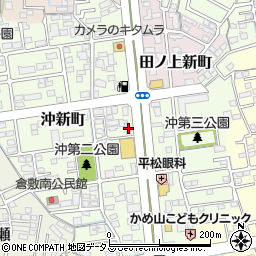 岡山県倉敷市沖新町45-3周辺の地図