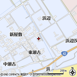 愛知県田原市日出町東瀬古798周辺の地図