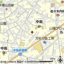 岡山県倉敷市中島721周辺の地図