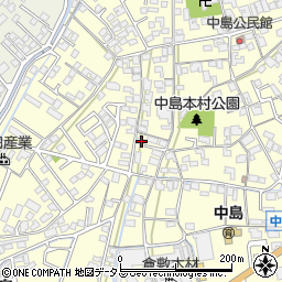 岡山県倉敷市中島582周辺の地図