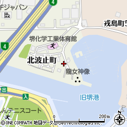 大阪府堺市堺区北波止町12周辺の地図