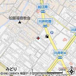 三重県松阪市川井町302-7周辺の地図