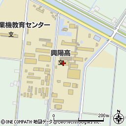 岡山県立興陽高等学校周辺の地図
