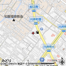 三重県松阪市川井町302-2周辺の地図