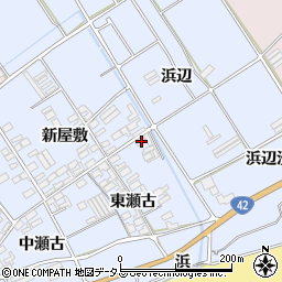 愛知県田原市日出町東瀬古800周辺の地図