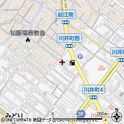 三重県松阪市川井町302-1周辺の地図