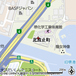 大阪府堺市堺区北波止町32周辺の地図