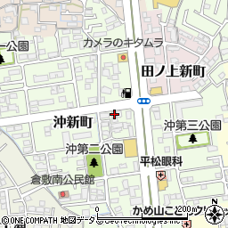 岡山県倉敷市沖新町45-11周辺の地図