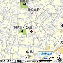 岡山県倉敷市中島608周辺の地図