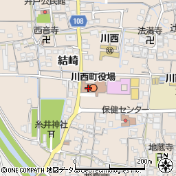 川西町役場　会計課周辺の地図
