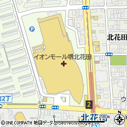 三菱ＵＦＪ銀行イオンモール堺北花田 ＡＴＭ周辺の地図