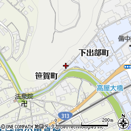 岡山県井原市笹賀町1862周辺の地図