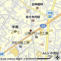 岡山県倉敷市中島708周辺の地図