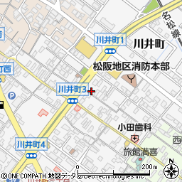 三重県松阪市川井町1282-2周辺の地図