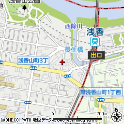 大阪府堺市堺区浅香山町3丁周辺の地図