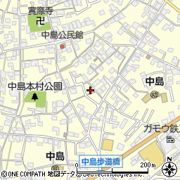 岡山県倉敷市中島345周辺の地図