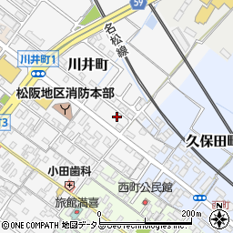 三重県松阪市川井町973-7周辺の地図