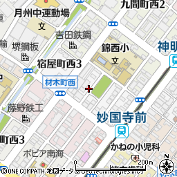 大阪府堺市堺区宿屋町西周辺の地図