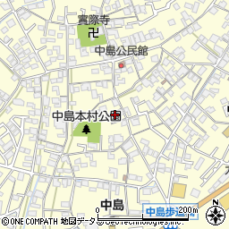 岡山県倉敷市中島605周辺の地図