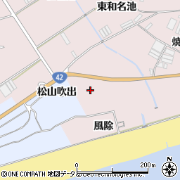 愛知県田原市堀切町浜薮周辺の地図