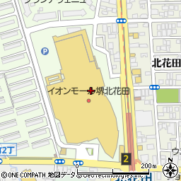 奥出雲玄米食堂井上イオンモール堺北花田店周辺の地図