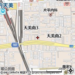 野垣珠算書道教室周辺の地図
