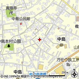 岡山県倉敷市中島341周辺の地図