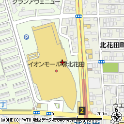 ＰＬＡＺＡイオンモール堺北花田プラウ店周辺の地図