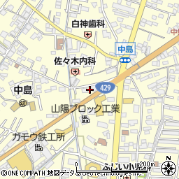 岡山県倉敷市中島249周辺の地図