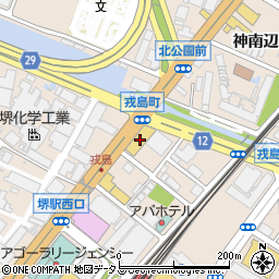 近畿ふそう堺支店サービス周辺の地図