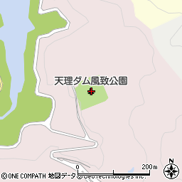 天理ダム風致公園周辺の地図