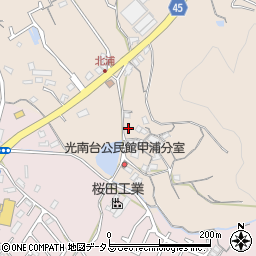 岡山県岡山市南区北浦672周辺の地図