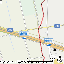 ファミリーマート松阪出間町店周辺の地図