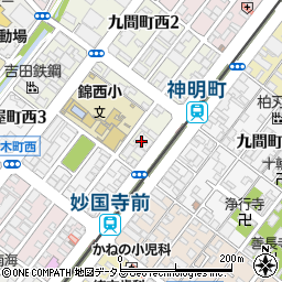 〒590-0938 大阪府堺市堺区神明町西の地図