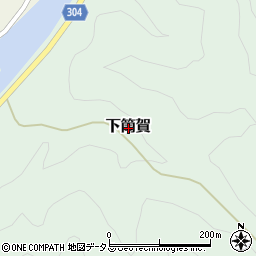 広島県山県郡安芸太田町下筒賀周辺の地図