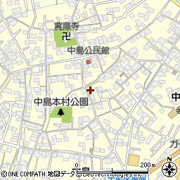 岡山県倉敷市中島350周辺の地図