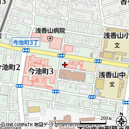 大阪府堺市堺区今池町周辺の地図