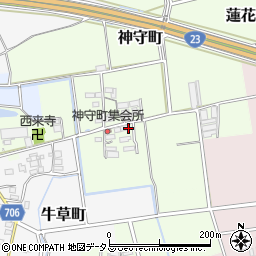 三重県松阪市神守町周辺の地図