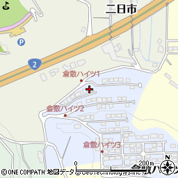 岡山県倉敷市倉敷ハイツ1-26周辺の地図