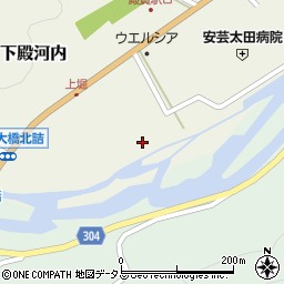 広島県山県郡安芸太田町下殿河内166周辺の地図