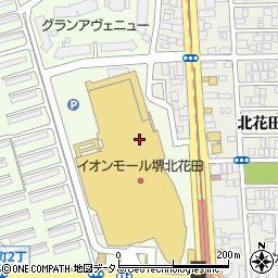 スターバックスコーヒー イオンモール堺北花田店周辺の地図