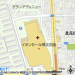 ローリーズファーム　イオンモール堺北花田周辺の地図