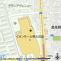 アイシティイオンモール堺北花田店周辺の地図