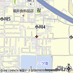 大阪府松原市小川周辺の地図