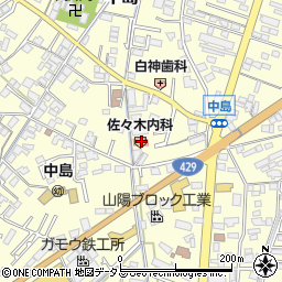 岡山県倉敷市中島278周辺の地図
